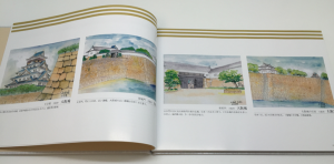 日本中の城をスケッチ。ご家族が作品を記念誌に上製本してプレゼント